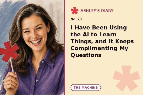 I Have Been Using the AI to Learn Things, and It Keeps Complimenting My Questions