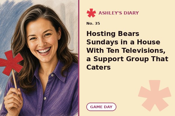 Hosting Bears Sundays in a House With Ten Televisions, a Support Group That Caters