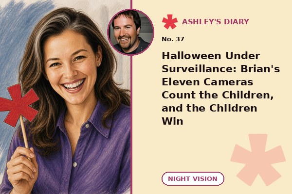 Halloween Under Surveillance: Brian's Eleven Cameras Count the Children, and the Children Win