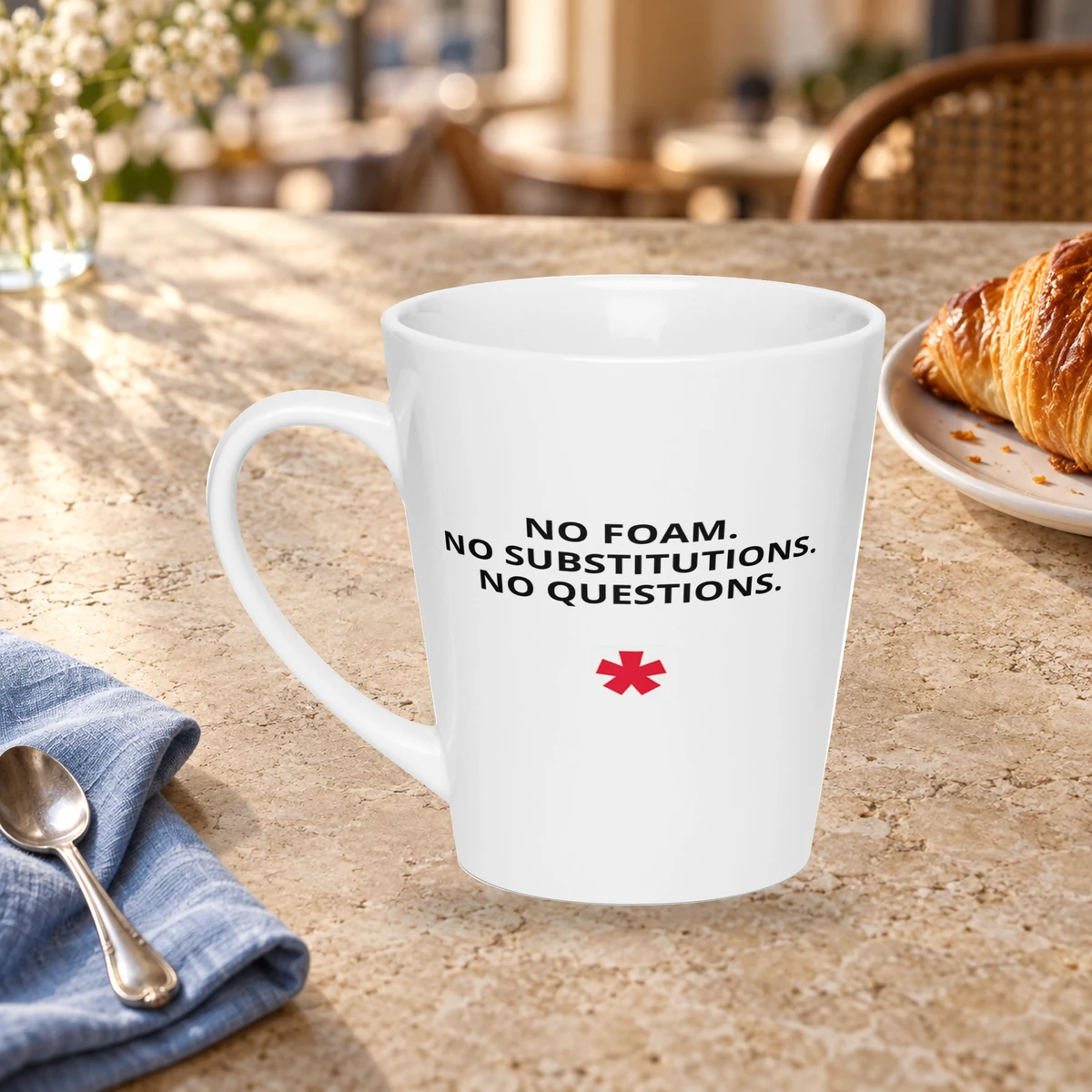 LPTS Standing Order Latte Mug in a styled setting